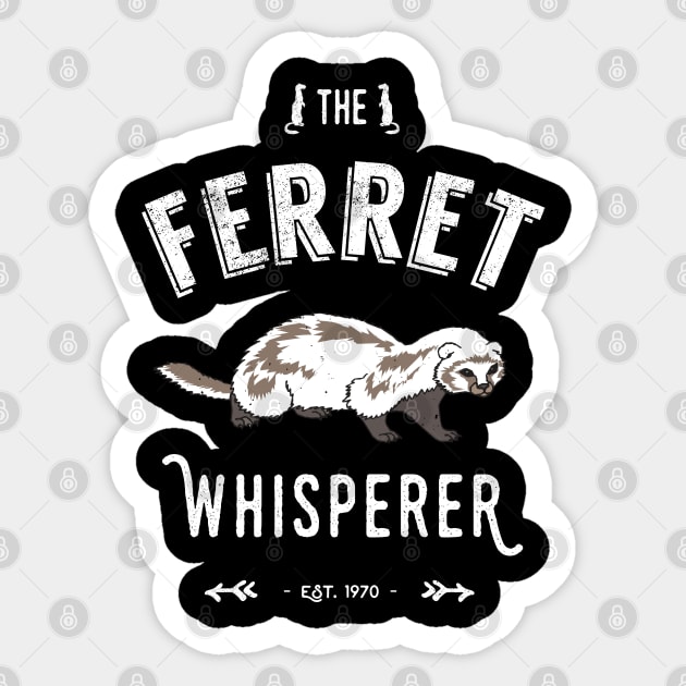 Ferret Whisperer Sticker by Pushloop